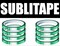 8 rolls Heat resistant Tapes Sublimation Press Transfer Thermal Tape 4mm*30m SUBLITAPE GREEN